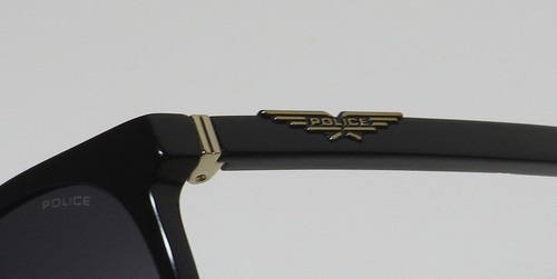 NUEVAS GAFAS DE SOL POLICE SPL873 PLÁSTICO 53-19-145 NEGRAS OVALADAS BORDE COMPLETO PARA HOMBRES 700F - Imagen 6 de 8