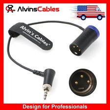 Low Profile Audio Cable for Sennheiser EK 2000 XLR 3Pin Male to Locked TRS 45cm