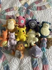 Original 90s Tomy Pokemon Plush Lot of 11 All Different Vintage Toys No Tags