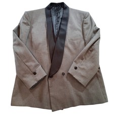 After Six Houndstooth Tuxedo Jacket Mens 48S Shawl Lapel Formal Dinner Blazer