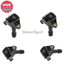 30520RB0S01 4* OEM NGK Ignition Coil Assembly For 2009-14 Honda CR-Z Fit L4 1.5L