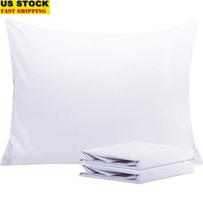 Soft Microfiber Pillowcases Luxurious Breathable Envelope Closure Easy Care New