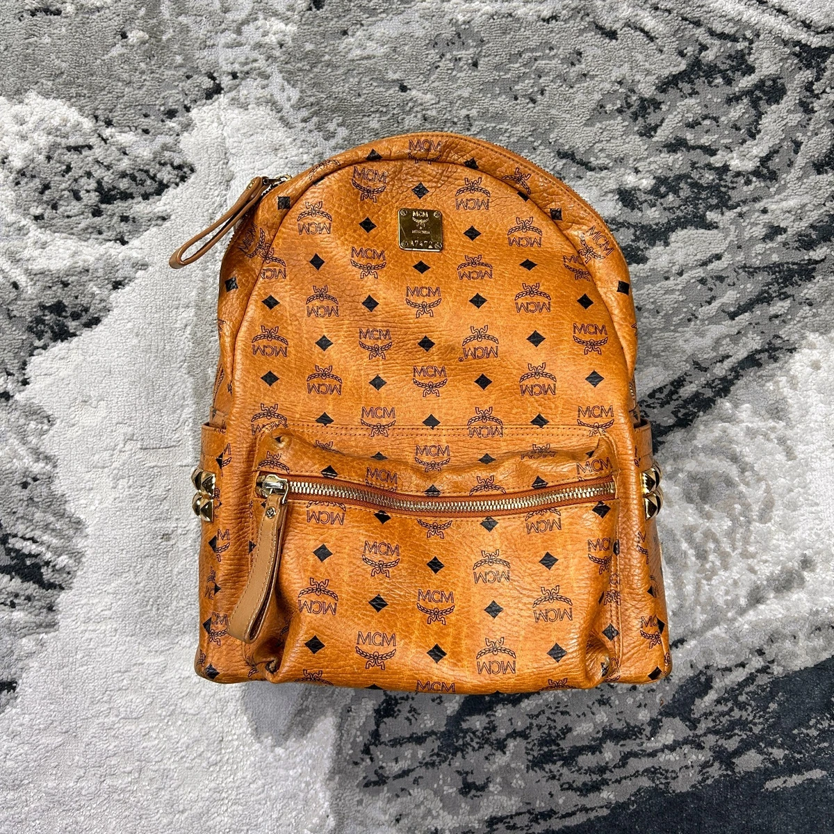 MCM Backpack Cognac バックパック Stark エムシーエム Visetos Medium 