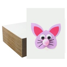 zmybcpack 50 Pack White Corrugated Cardboard Sheets 9x12 inch, Corrugated Car...