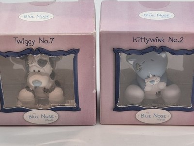2 X MEINE BLAUNASIGEN FREUNDE MINIATURFIGUREN NUM 2 7 KITTYWINK KATZE TWIGGY 