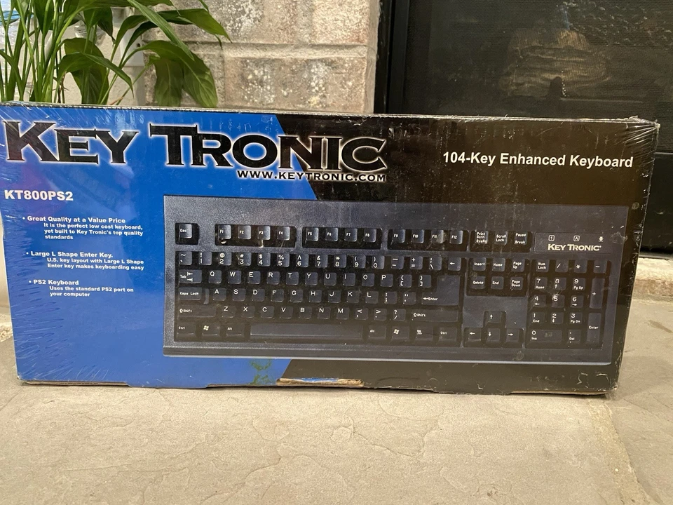 Key Tronic KT800PS2 Enhanced Keyboard 104-Key KT800P3 Vintage -NEW Sealed! - Image 2 of 4