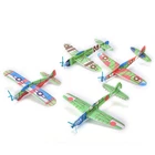 12X/Set Foam Glider Prop Flying Gliders Plane Aeroplane Children DIY Toy JeNDBT