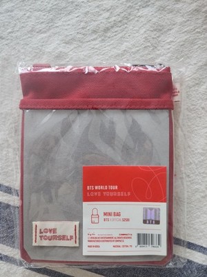 BTS Love Yourself World Tour Mini Bag Official Merch Kpop Crossbody Red New