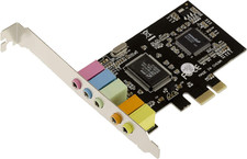 Scheda Audio PCI Express a 5.1 Canali Con Chipset Cmedia CMI8738/PCI-SX E ASM108