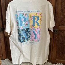NWT Simply Southern Short Sleeve Large  T Shirt