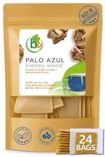 Palo Azul Herbal Tea – 24 Tea Bags–Kidneywood Blue Stick Infusion 100% Natural