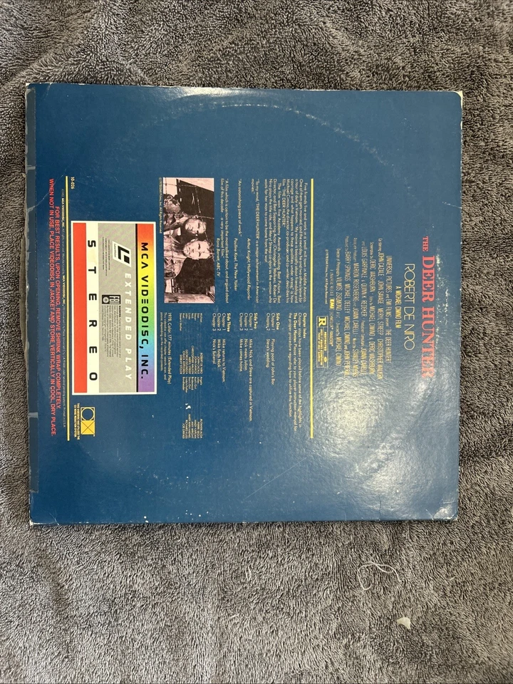 The Deer Hunter Robert De Niro John Savage Meryl Streep (1978) Laserdisc Foto 2 de 4