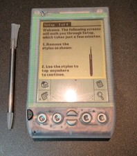 Rare Handspring Visor Translucent Portable PDA Organizer Stylus Palm Pilot Mint