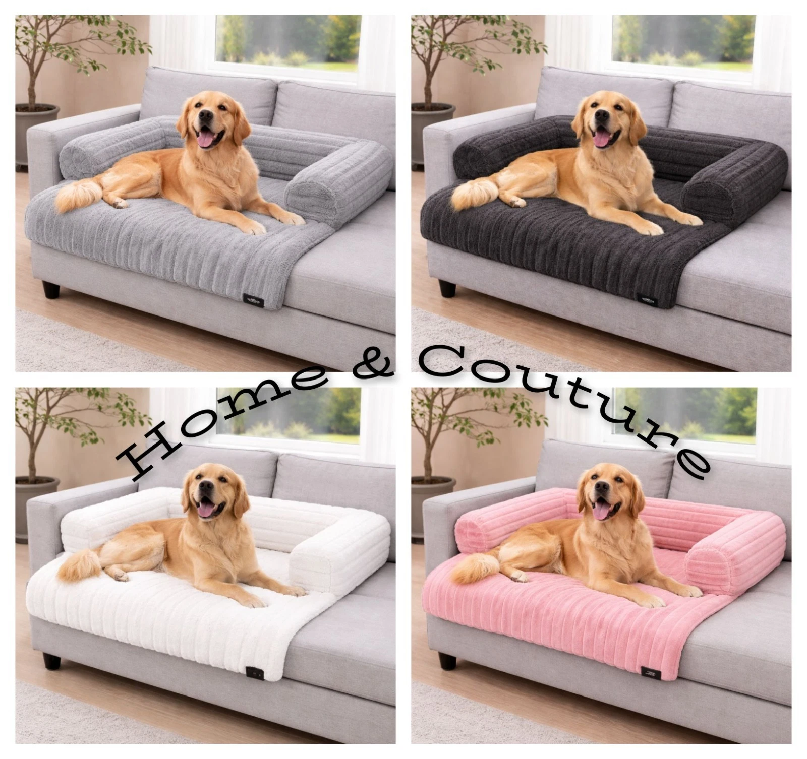 Sofa Pet Bed Cord Waterproof Non-Slip Dog Cat Bed Soft Fur Cushion
Opens in a new window or tab