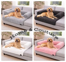 Sofa Pet Bed Cord Waterproof Non-Slip Dog Cat Bed Soft Fur Cushion