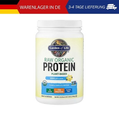 Garden of Life, RAW Organic Protein, rohes Bio-Protein, Vanille, 660 g (1 lb 7,2