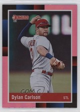 2022 Panini Donruss Retro 1988 Variation Holo Pink Dylan Carlson (Throwing) 0ry1