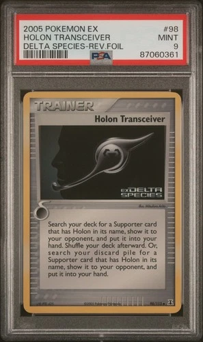 Pokemon Holon Transceiver Reverse Holo Delta Species 98/113 PSA 9