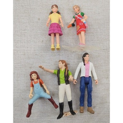 Schleich Horse Club Farm World Figures Lot 5 Female Vet Rider Girl Multicolor