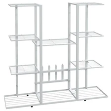 Flower Stand Outdoor Patio Multiple Storage Display Rack Shelf Iron vidaXL