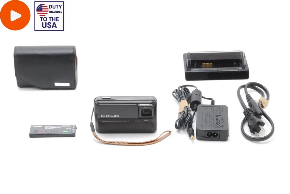 ⏯️[MINT w/Case] CASIO EXILIM EX-V7 7.2 MP Compact Digital Camera Black JAPAN - Image 2 of 4