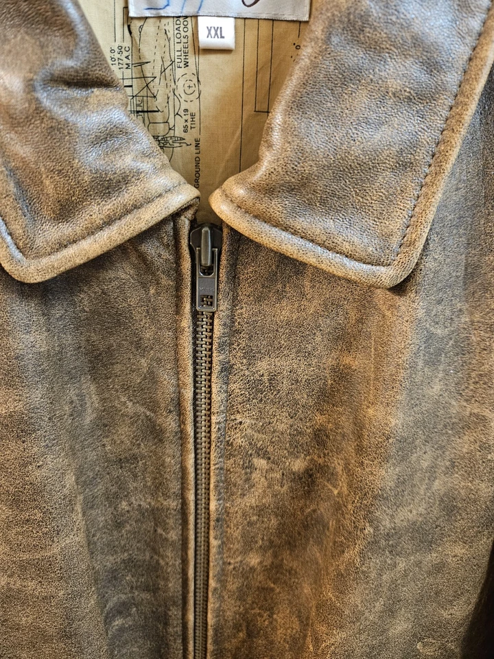 SCULLY Aero Squadron Leather Bomber Jacket Adult Mens 2XL New With Tags XXL NWT - Image 4 of 4