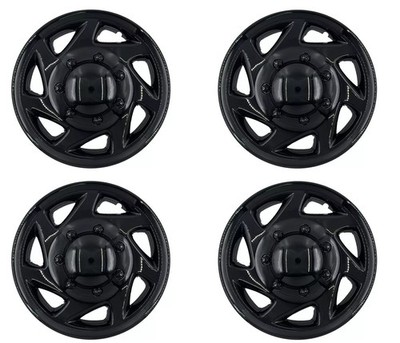 Auto4 for 16'' 4 Black E150 E250 Econoline Wheel Covers Hub Cap Rim Simulators