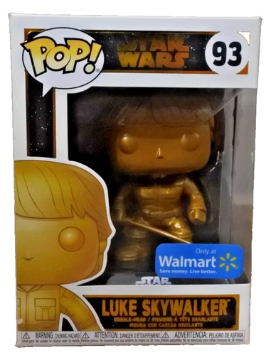 Funko POP! Star Wars Luke Skywalker Gold Walmart Exclusive Vinyl Figure 93