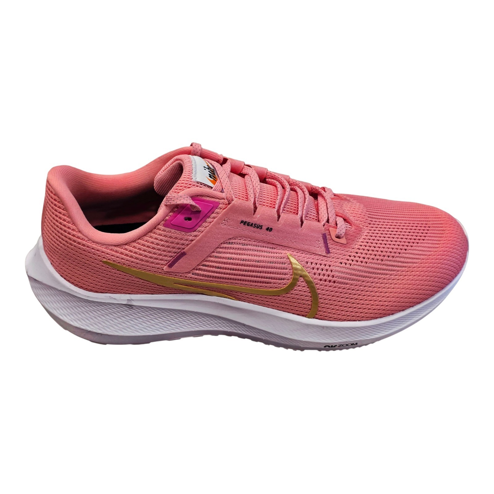 Men's Nike Air Zoom Pegasus 40 By You ID Shoes Pink Size 11.5 W FD8321-900 EUC thumbnail 2