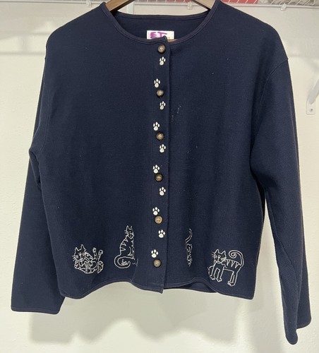 Whimsical Cat Knit Y2K Sweater