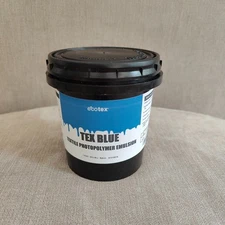 Ecotex TEX-BLUE | Textile Pure Photopolymer Screen Printing Emulsion | 1 Pt 16oz