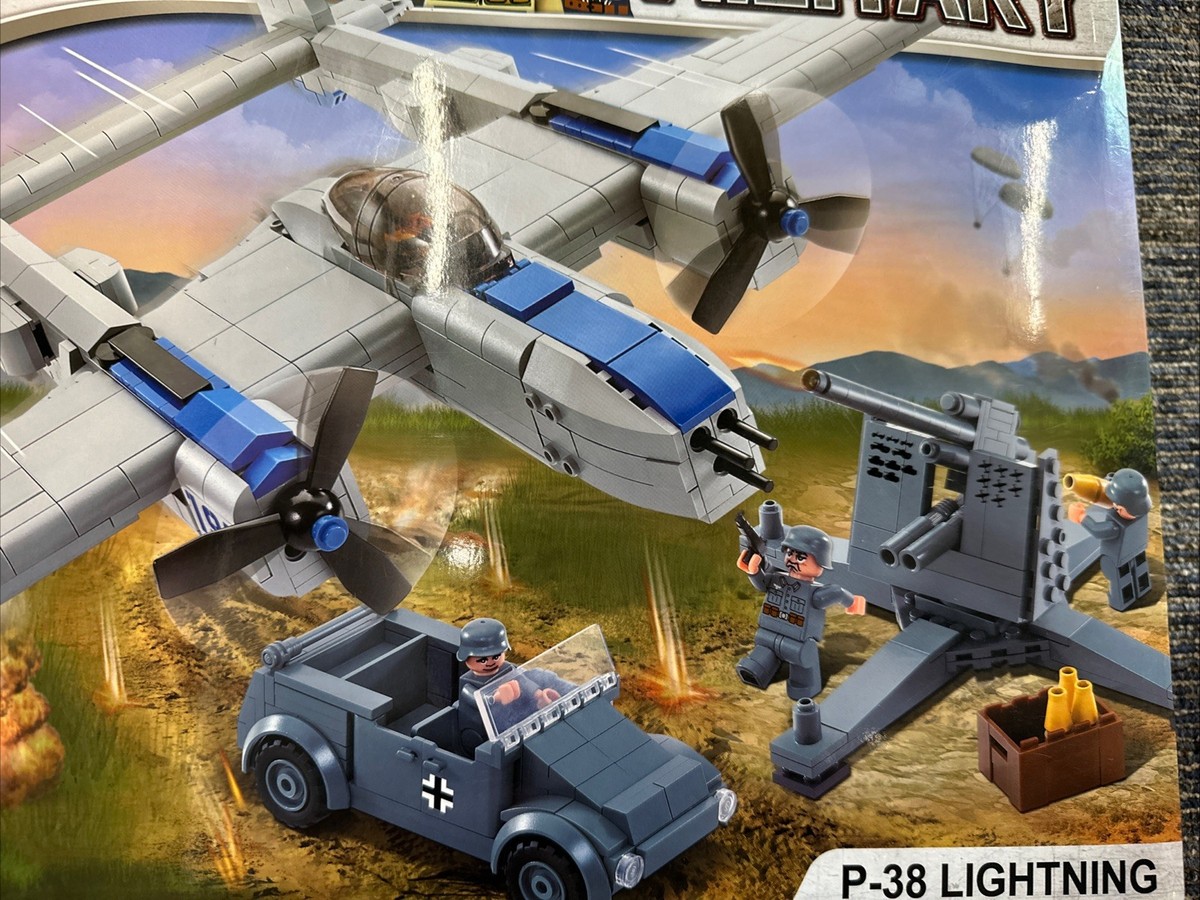 OXFORD Military Series P-38 Lightning Block OM33019 913 Pcs NIB