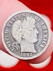 1892 O Barber Dime, 90% Silver, New Orleans Mint, Victorian Era Pocket Change