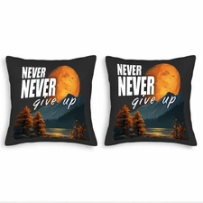 Set of 2 18x18in Throw Pillow Covers - Serene Landscape Design 