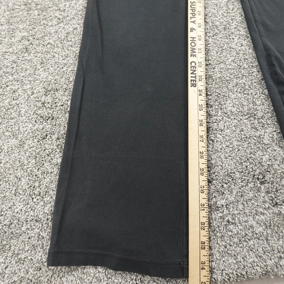 Pantalones Rosa Mujer M Negro Yoga Leggings Logo Plegable Acampanado Victoria Secret Y2K Foto 4 de 4