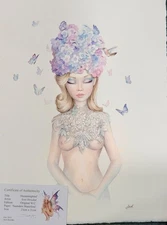 Scot Howden Original Watercolor "Hummingbird" 2013 COA