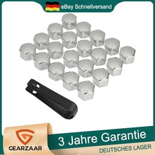 17mm für Radbolzen Radschrauben Radmuttern FÜR Ford Abdeckungen Chrom FÜR Fiat