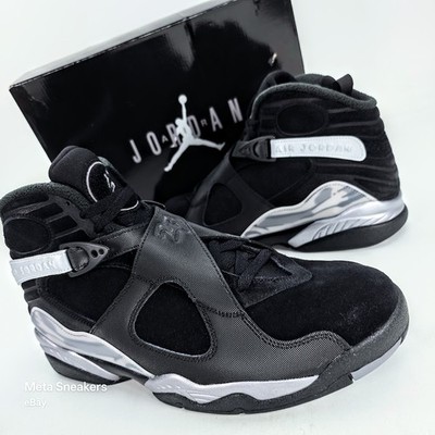 Air Jordan US 13 Men's Black Silver Gunsmoke Grey Nike Retro 8   FD1334 001  New