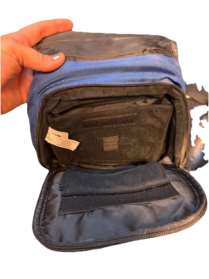 Nintendo 3DS SUPER MARIO ESTUCHE Universal Azul Doble Cara Gráfico Game boy DS Foto 3 de 3