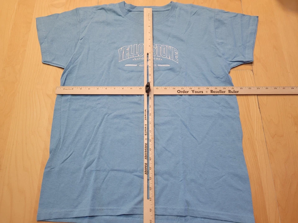 Camiseta Mujer PARQUE NACIONAL YELLOWSTONE Manga Corta Talla Grande Logo Bordado Foto 4 de 4