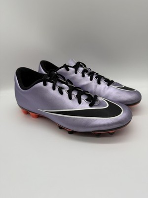 Nike Mercurial Vortex 2 FG 651647-580 Purple Black Men's Soccer Shoes Size 8.5