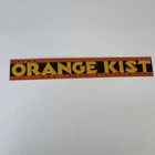 Vintage Orange Kist Embossed Tin Soda Sign 17¾” × 2⅝” Original Advertising