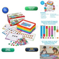 hand2mind Magnetic Letter Tiles  Trays Small Group Set 96156 Kindergarten