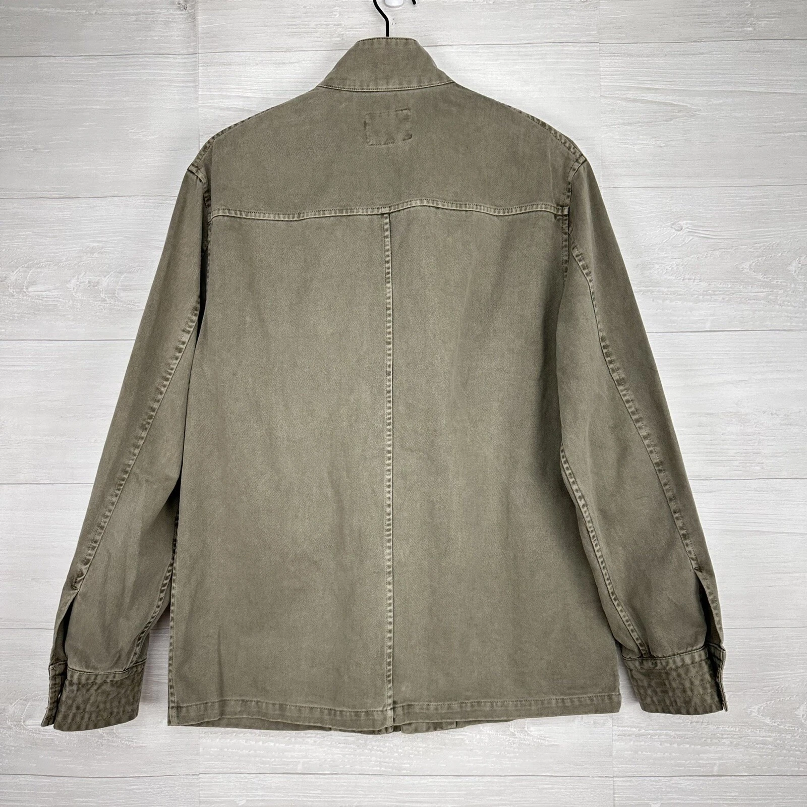 Rails Porter Field Utility Jacket Men Size S Sage Green Pockets Full Zip Army image 6