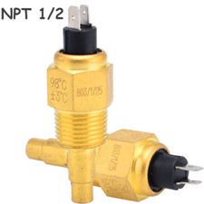 VDO 1/2 NPT 21mm Thread Diesel Engine Oil/Water Temperature Sensor for Generator