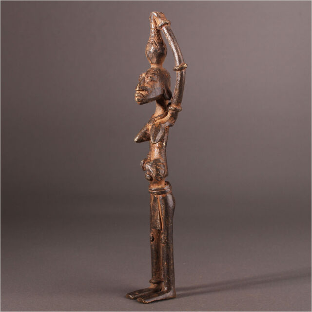 12314 Dogon Bronze Figure Mali Lost Form