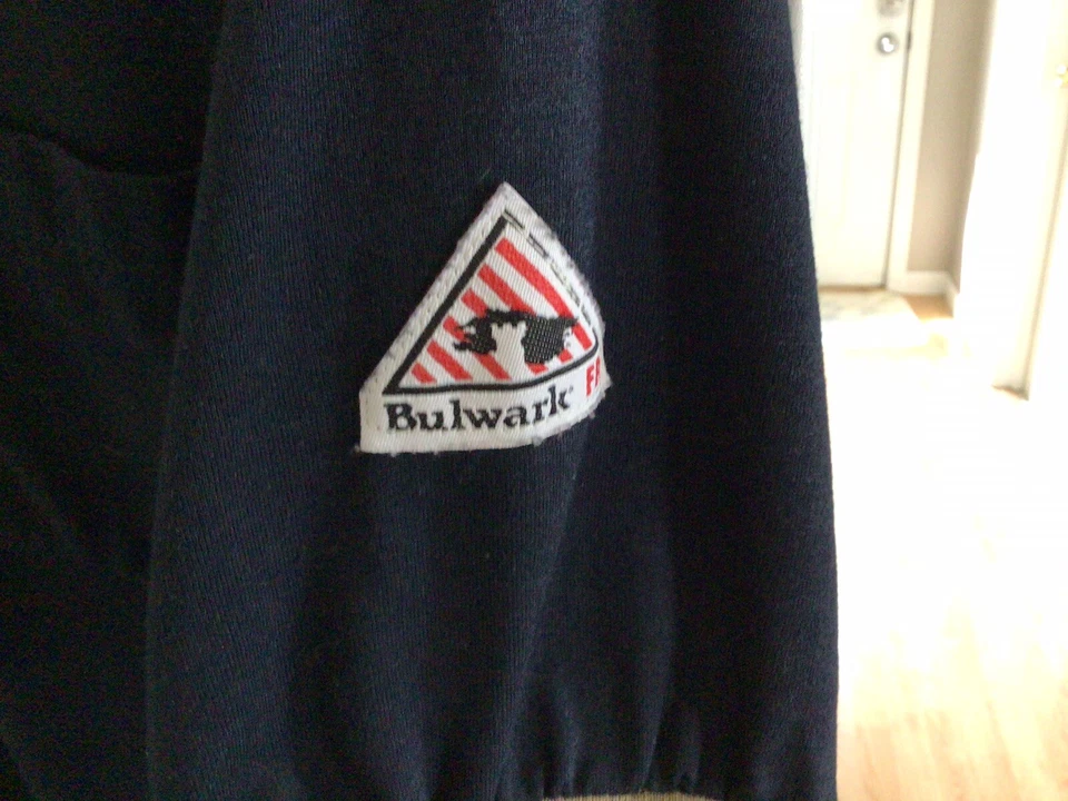 Camisa para hombre Bulwark FR manga corta 1/4 cremallera resistente al fuego negra beige talla XL Foto 4 de 4