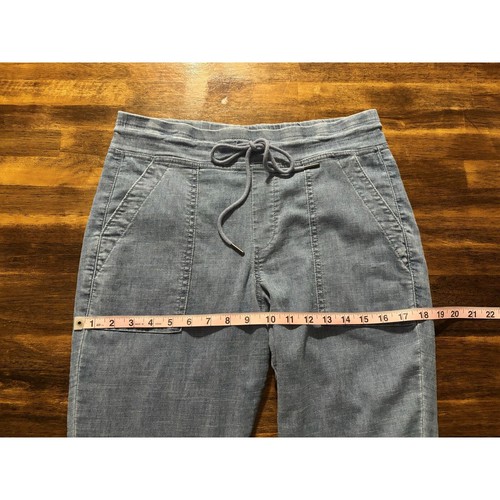 Level 99 Women’s Small Jeans Chambray Jogger Drawstring Elastic Waist High Rise - Picture 8 of 11
