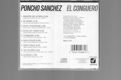 Poncho Sanchez ‎– El Conguero USオリジナル Poncho Sanchez - El Conguero - Amazon.com Music