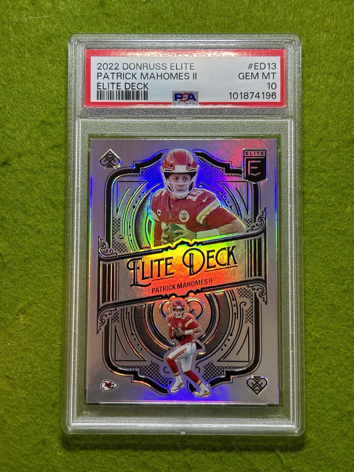 Patrick Mahomes PSA 10 SILVER PRIZM Elite Deck Card 2022 Donruss Elite CHIEFS SP view 15